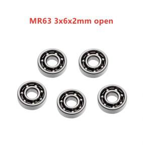 개방형 미니어처 볼 베어링, 모델 베어링, MR74, 4x7x2mm, MR63, 3x6x2mm, 4x7x2mm, 3x6x2mm, 100 개