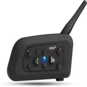 EJEAS V6 프로 모터사이클 헬멧 블루투스 인터콤 소음 제거 및 먼지 자전거/ATV/스노우모바일용 방수