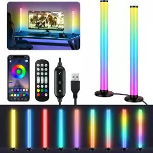 TV용 타오르미 RGB 스마트 IC 라이트 바 리모컨 및 앱 제어 기능이 있는 360 풀스크린 조명 LED 게임 룸