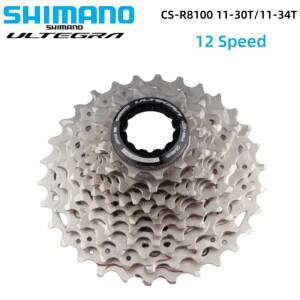 시마노 ULTEGRA R8100 카세트 스프로킷, 도로 자전거 프리휠 자전거 액세서리, 11-30T, 11-34T, 12 속도 CS