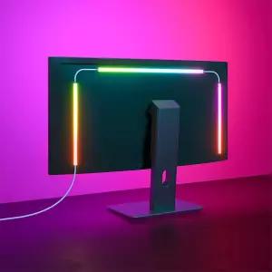 모니터 LED 백라이트 RGB 스크린 데스크 라이트 PC 뒤 컴퓨터 바 게임용 USB 포트 화면 색상이나 음악과