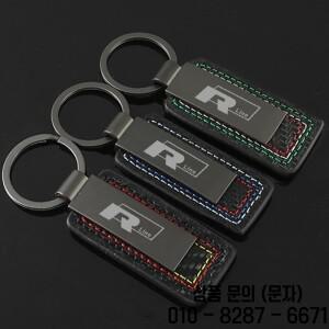 폭스바겐 호환 VW Rline 골프 티구안 비틀 MK6 사기타르 투아렉 보라 라비다 시로코용 가죽 자동차 키체인