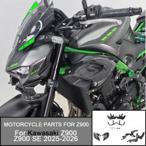 카와사키 Z900 Z900 SE 2025-2026용 바이크 오토바이 프론트 스포일러 윙렛 사이드 페어링 패널 트림 프레