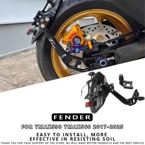 MTKRACING 리어 펜더 For YAMAHA TMAX530 TMAX560 2017-2025 바이크 오토바이 수정 머드 가드 리어 휠 펜더