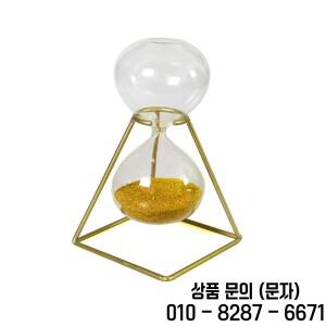 창의적인 황금 모래 시계 장식 관리 도구 랙 아트 워크 침실