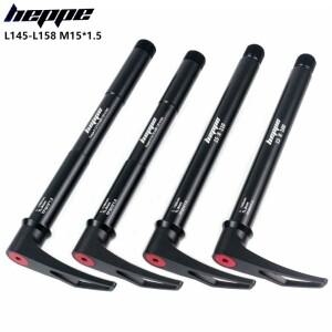 HEPPE MTB 자전거 스루 액슬 프론트 허브 샤프트 꼬치 15x100 15x110 프론트 포크 스루 액슬 퀵 릴리스 120