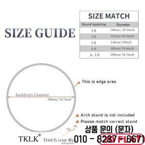 맞춤형 원형 배경 파티   이미지/로고/텍스트로 개인화 내구성 있는 폴리에스터 웨딩 생일용 아치형 스탠드