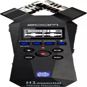 Zoom H1 필수 휴대용 녹음기 스테레오 마이크 32비트 플로트 USB 모드