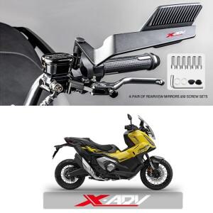 안개 방지 눈부심 방지 바이크 오토바이 접이식 바람 날개 백미러 혼다 X ADV X-ADV XADV 750 XADV750 액세