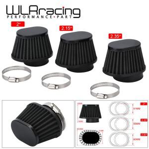 WLR - 바이크 오토바이 에어 필터 60mm 55mm 54mm 51mm 50mm 범용 자동차 미니 자전거 차가운 공기 흡입구