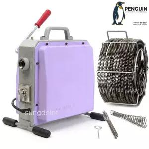 국산 드레인클리너 전동스프링청소기 750W 22mm 20M 하수구청소 배관 하수구뚫는기계