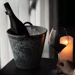 와인 얼음통 샴페인 컷팅 칠링 버킷 트레이 버킷 실버 맥주 라운드