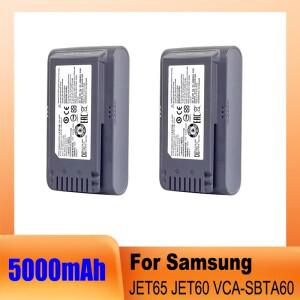 삼성 호환 제트 60 터보, 75E 완전, VS15A6031R4 VS20B75ACR5 용 새 VCA-SBTA60 진공 청소기 배터리