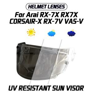 바이크 오토바이 헬멧 UV 방지 렌즈 NEO XD 색상 변경 스모크 다크 선 바이저 Arai RX-7X CORSAIR-X VAS-V