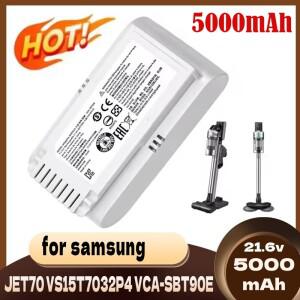 삼성 호환 제트 70 터보 프로/컴플리트 90E 펫, VS15R8542S1 VS15T7031R4용 5000mAh VCA-SBT90E 진공 청소