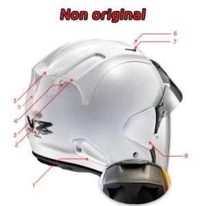 바이크 오토바이 헬멧 에어 벤트 에어 벤트 커버 프론트 벤트 스트리트 For Arai SZ RAM VZ SZV vz-ram 3/4