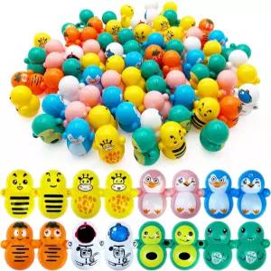 XIPEGPA 70PCS 미니 텀블러 장난감 동물 파티 교실 보상으로 남자 여자들을 위한 선물 굿이 가방 필러 보물