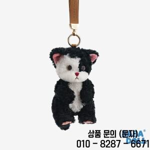 귀여운 소 고양이 큰 봉제인형 열쇠고리 가방 참 키링 펜던트 애호가용)