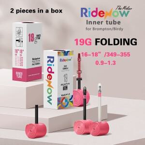 RideNow 16/18인치 접이식 자전거 19g TPU 내부 튜브 349/355 0.9-1.3 플라스틱/합금 밸브 스템 2피스 세트