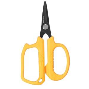 JARVISTAR 4.65인치 낚시 가위 - 스프링 클립 열쇠고리, 듀얼 톱니 모양 스테인리스 칼날이 있는 헤비 듀티 라인 커터 소금물 및 담수 오렌지용 브레이드, 모노 플루오로카본 절단