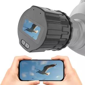 64GB 망원경 카메라 디지털 피스 2K 비디오 녹화 WiFi 현미경 액세서리 25-50mm 어댑터 화면 지원 앱 제어