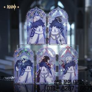 원신 임팩트 몬드슈타트 미호요 공식 상품 프로스트 스카 및 파워 플레임 시리즈 아크릴 피규어 스탠드 모