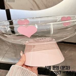 러브 크리스탈 드레인 과일 접시 거실 커피 테이블 홈 2025 신상 고급스러운 라이트 럭셔리 하이엔드
