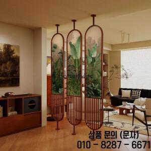 02프랑스산 원목 회전식 스크린 파티션 거실 입구 배경 심플 빌라 레스토랑