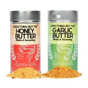 버터보다 더 좋은 양념 세트 2팩 고메 시즈닝 아티잔 스파이스 블렌드 천연 비 GMO 소량 수작업 미국산 MSG