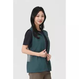 [PAT]등판메쉬 하이넥 베스트 1L41434_DG