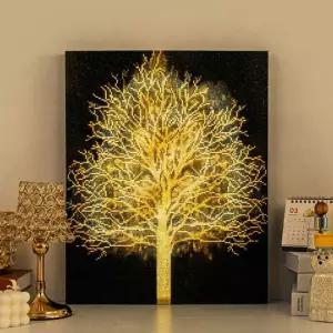 골든 트리 (LED 캔버스) 보석십자수 40x50 황금나무보석십자수