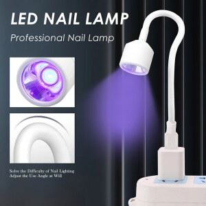 미니 네일 건조기 UV LED 네일 램프 접이식 USB 경화 조명 책상 램프 네일 젤 빠른 건조 네일 아트 건조기 매니큐어 도구