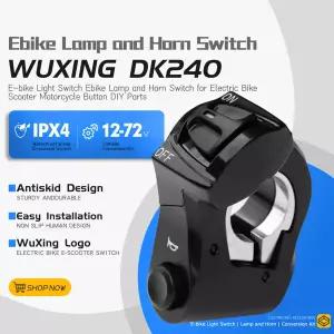 우싱 DK240 전기 자전거 스쿠터 라이트 스위치 12V-72V 바이크 오토바이 버튼 방향지시등 전기 자전거 스쿠