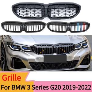 BMW 3 시리즈 G20 G21 2019- 2022 318i 320i 전면 흡기 그릴 중간 메쉬 범퍼 교체 튜닝