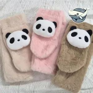 귀여운 판다 캐릭터 털목도리 다양한 색상 겨울목도리
