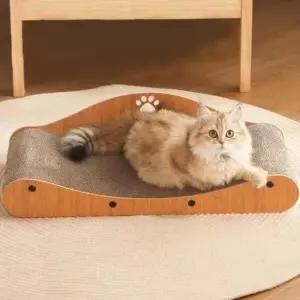 [반려] 베드 조립형 스크래처 곡선 발톱 고양이 1P A형 소파