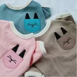 [반려] 기본 브라운 1P 반팔티 귀여운 강아지 티셔츠 3XL