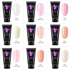 30ml 네일 젤 네일 빌드 폴리 네일 아크릴 젤 UV LED 크리스탈 모델의 빠른 무통 크리스탈