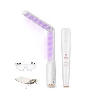 UV 소독제 완드 휴대용 UVC 소독 램프 충전식 접이식 20개의 UV LED 비드가 포함된 호텔 여행용