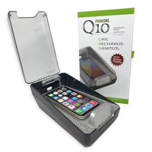 건조기 QI 무선 충전 기능이 있는 PHONEDRS Q10 UV 휴대폰 소독제 모든 청소 건조