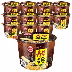 오뚜기 가쓰오 유부우동 큰컵 12개