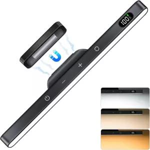 WILLED 3W 디밍 미러 라이트 120 LED로 3가지 색상 조절 가능한 월 터치 컨트롤 2000mAh 충전식 배터리