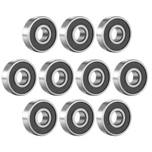 10Pcs 629-2RS 딥 그루브 볼 베어링 ID 9mm x OD 폭 이중 고무 밀봉 프리 윤활 스케이트보드 롤러 스케이트