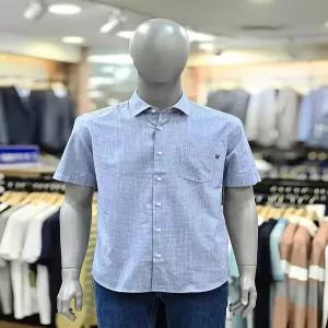 런던포그 세이브존04 기본에리 세미일자 네이비셔츠 LPA3A553