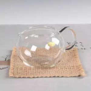 동글 손잡이 유리 숙우 유리컵 다기잔 800ml 유리숙우 유리컵