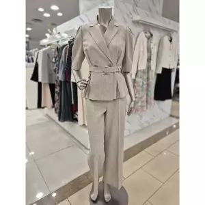 [미니멈] 세이브존01 핀턱 벨트 카라 자켓 팬츠셋트 M1BGWJP3850 (49462478)
