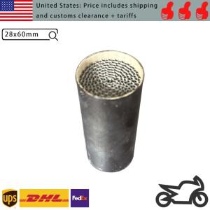 28x60mm 금속 허니콤 EURO3 4 5 6 배출가스 규제용 오토바이 엔진 배기 클린 머플러