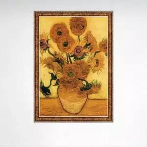 명화그림 1000피스 고흐 14송이 해바라기 직소퍼즐 액자세트