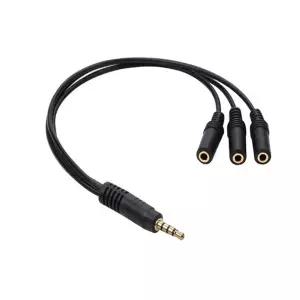 호환 3.5mm 3 웨이 포트 Aux 멀티 헤드폰 이어폰 오디오 분배기 어댑터 3.5mm 잭 허브 스플리터 케이블 전