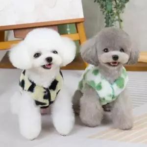 강아지조끼 곰돌이 후리스 기모 하트 겨울옷 소형견